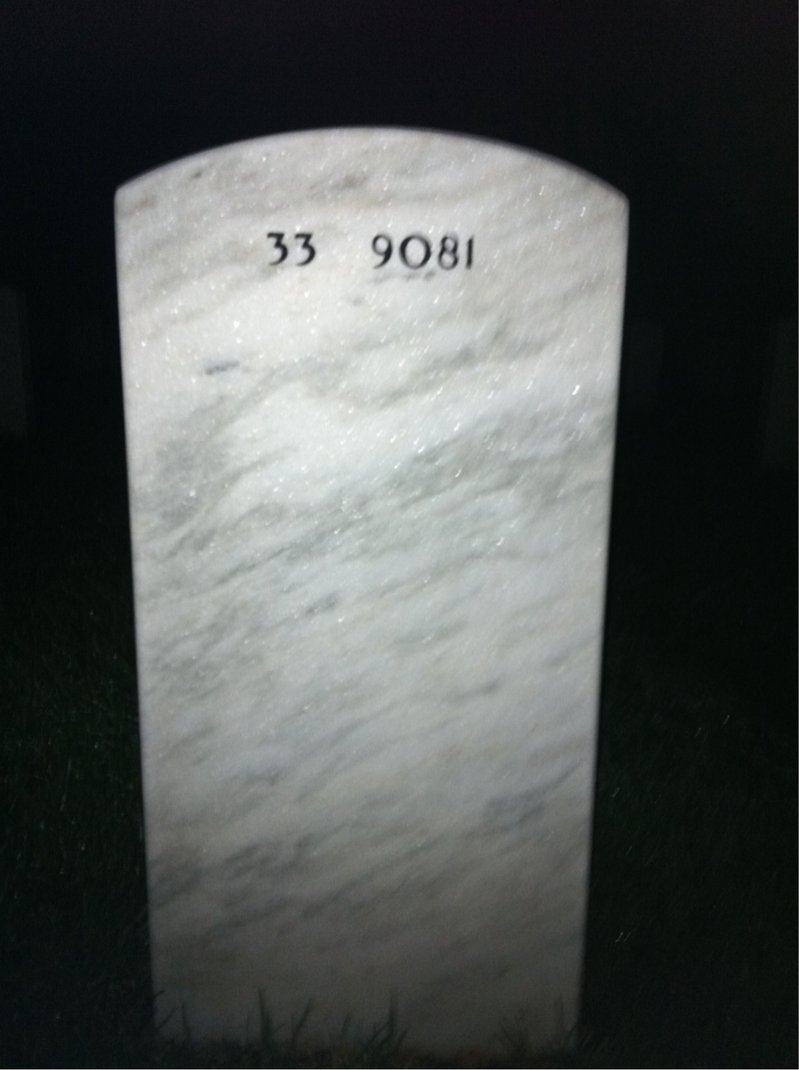 Back of headstone — Arthur Haught