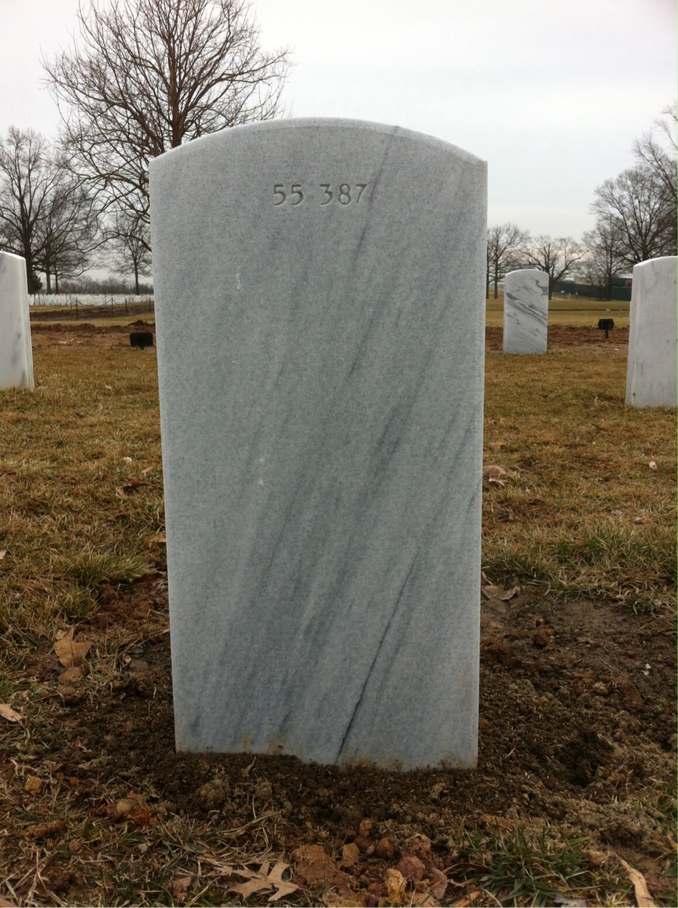 Back of headstone — Paul Morgan