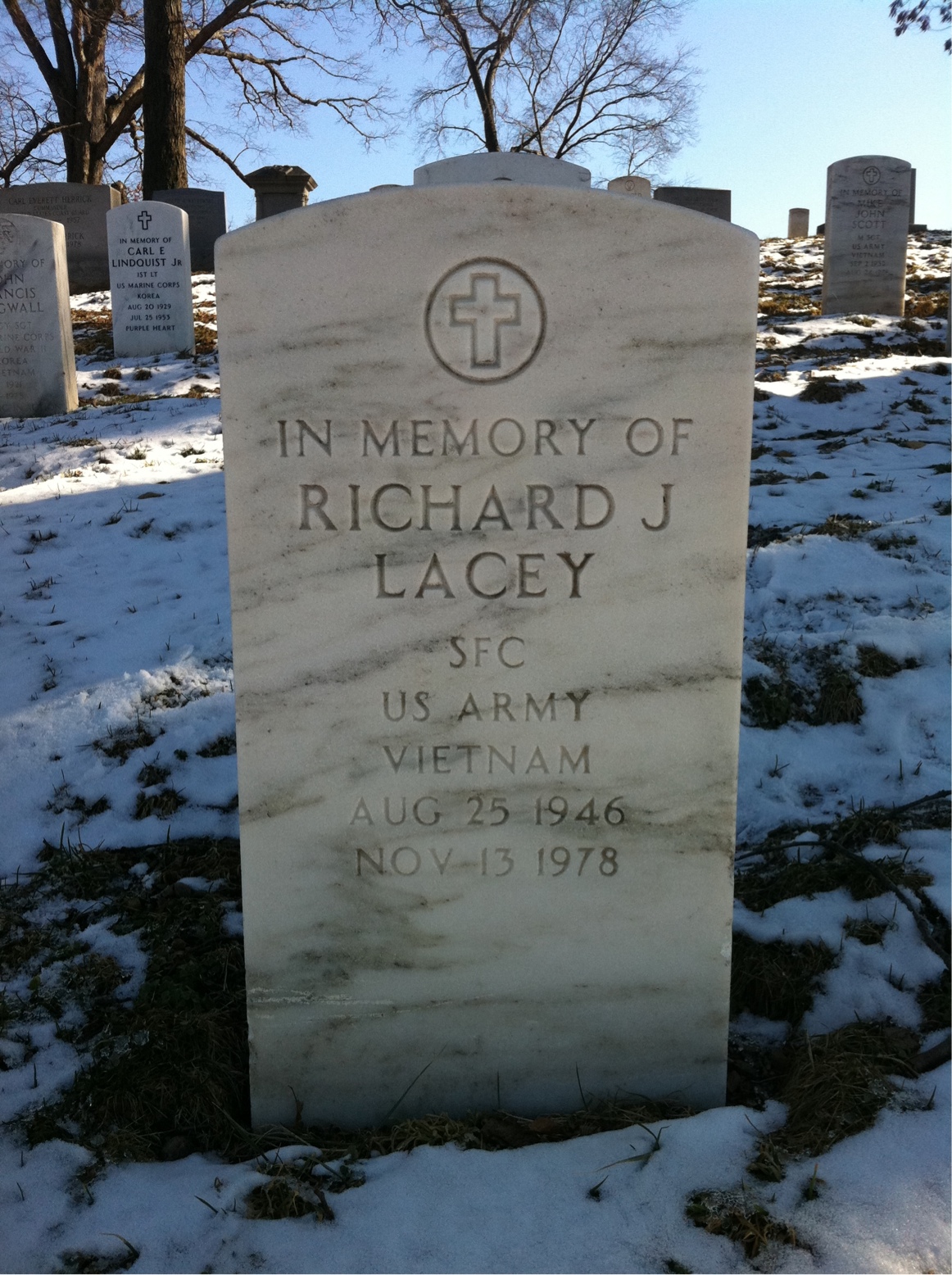 Headstone of Richard Joseph Lacey