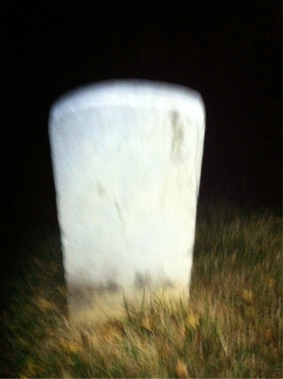 Back of headstone — Hiram Murray