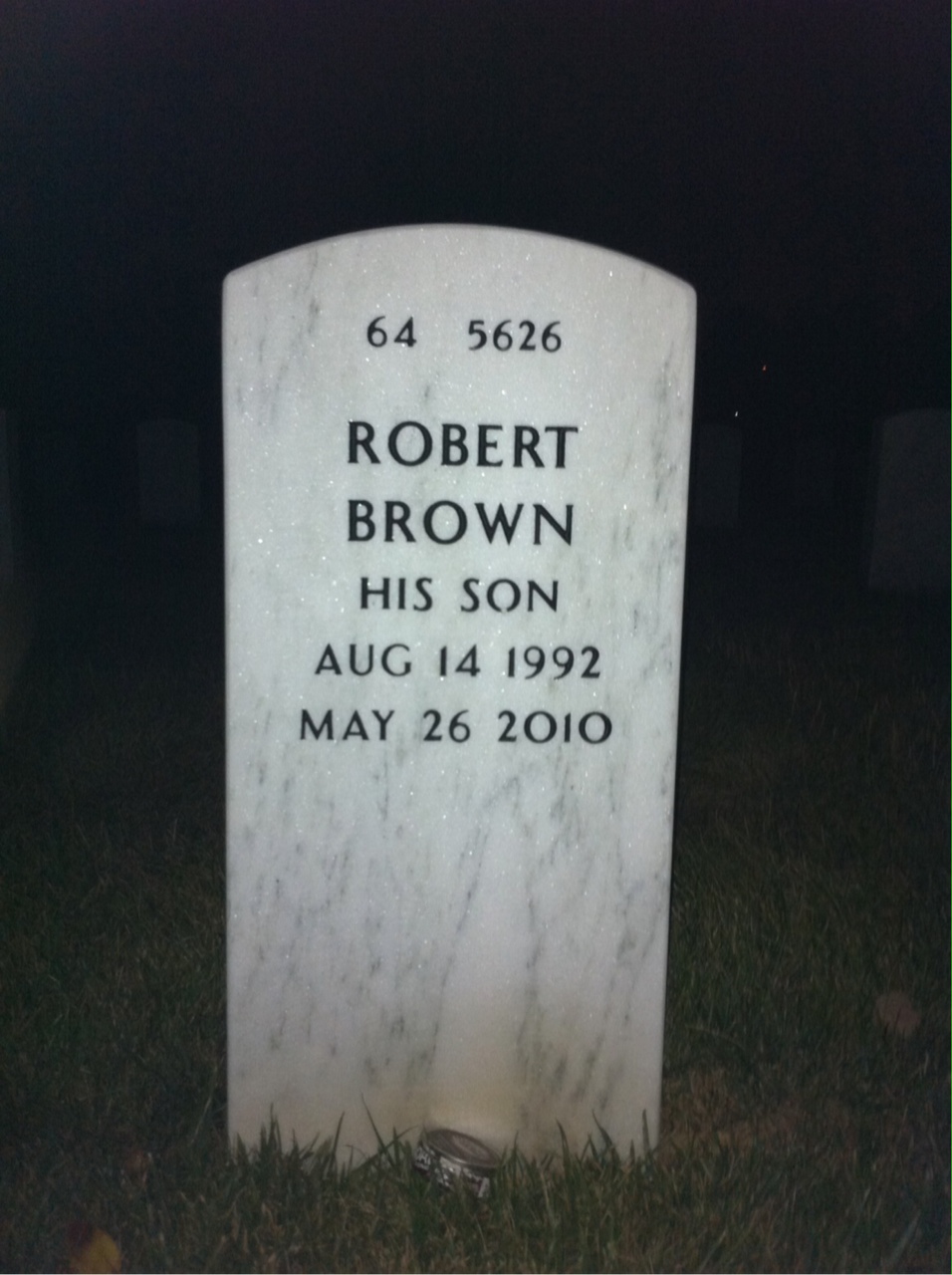 Back of headstone — John Latimer