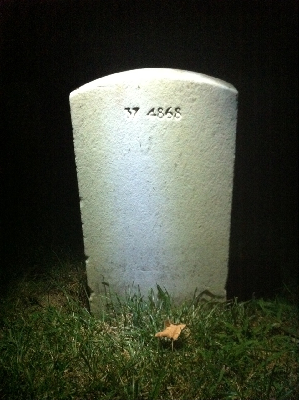 Back of headstone — Angela Moynihan