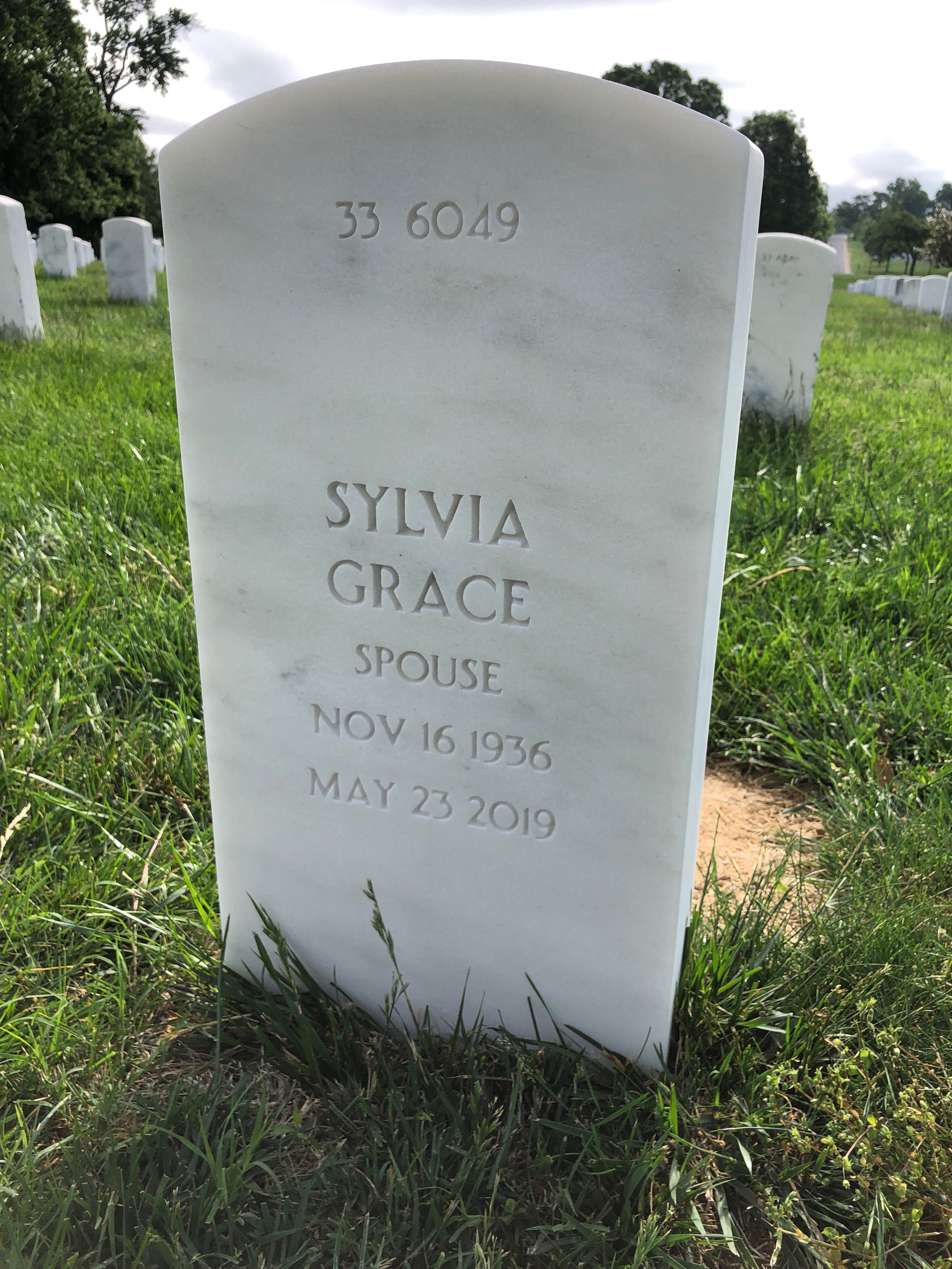 Back of headstone — George Carter