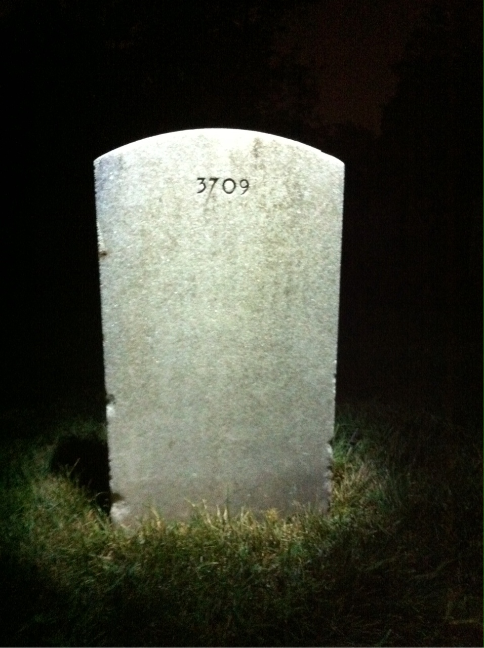 Back of headstone — Louis Back