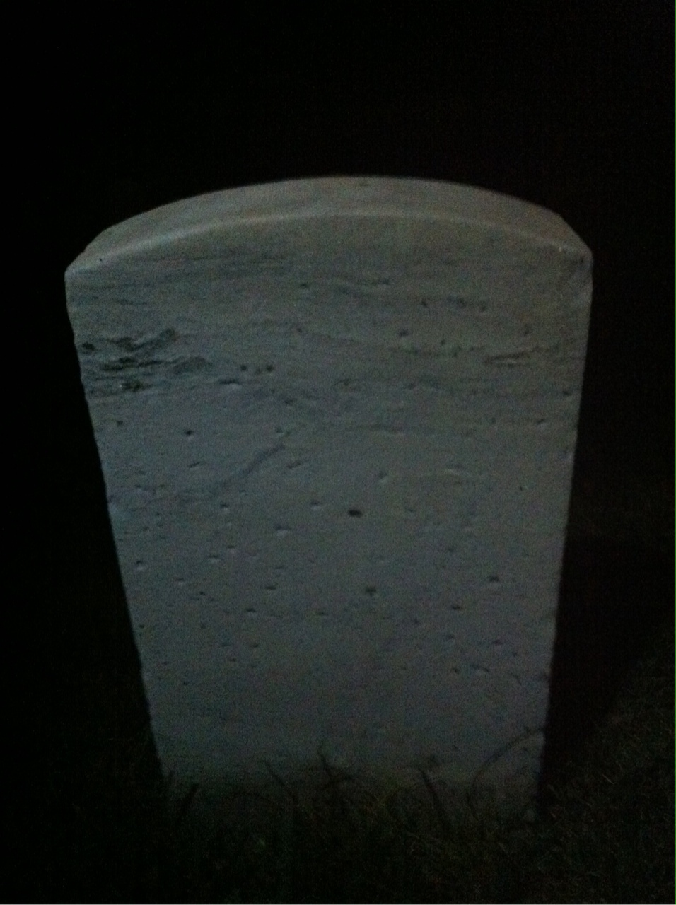Back of headstone — John Bosworth