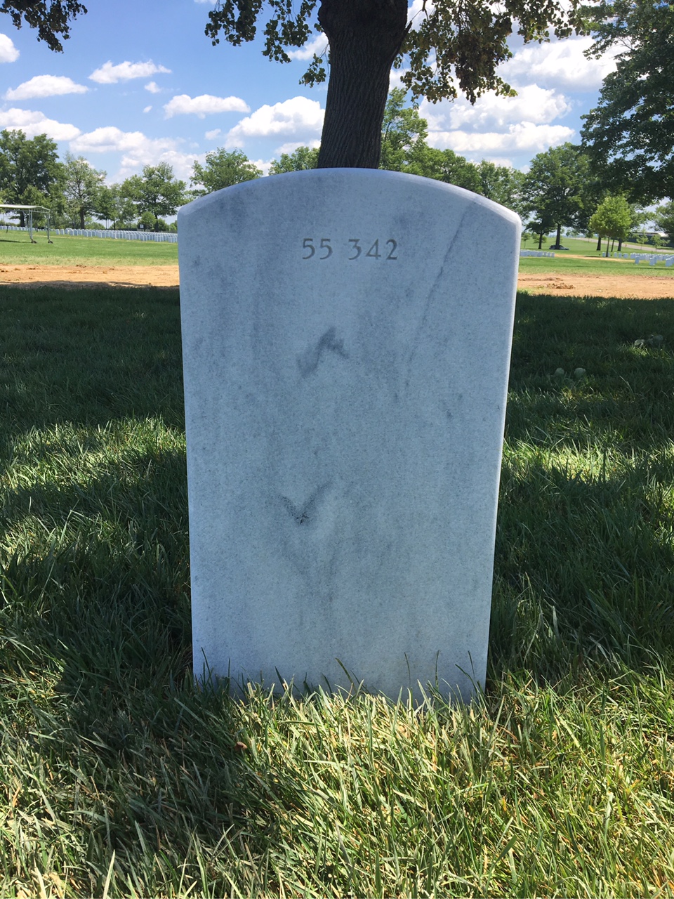 Back of headstone — Percy Cox