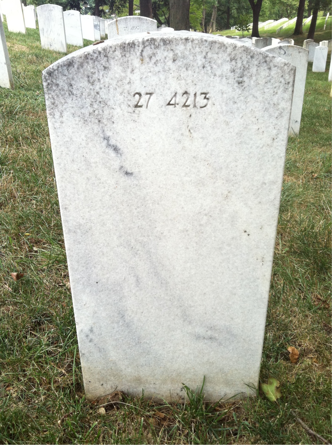 Back of headstone — Not Captured Boswell