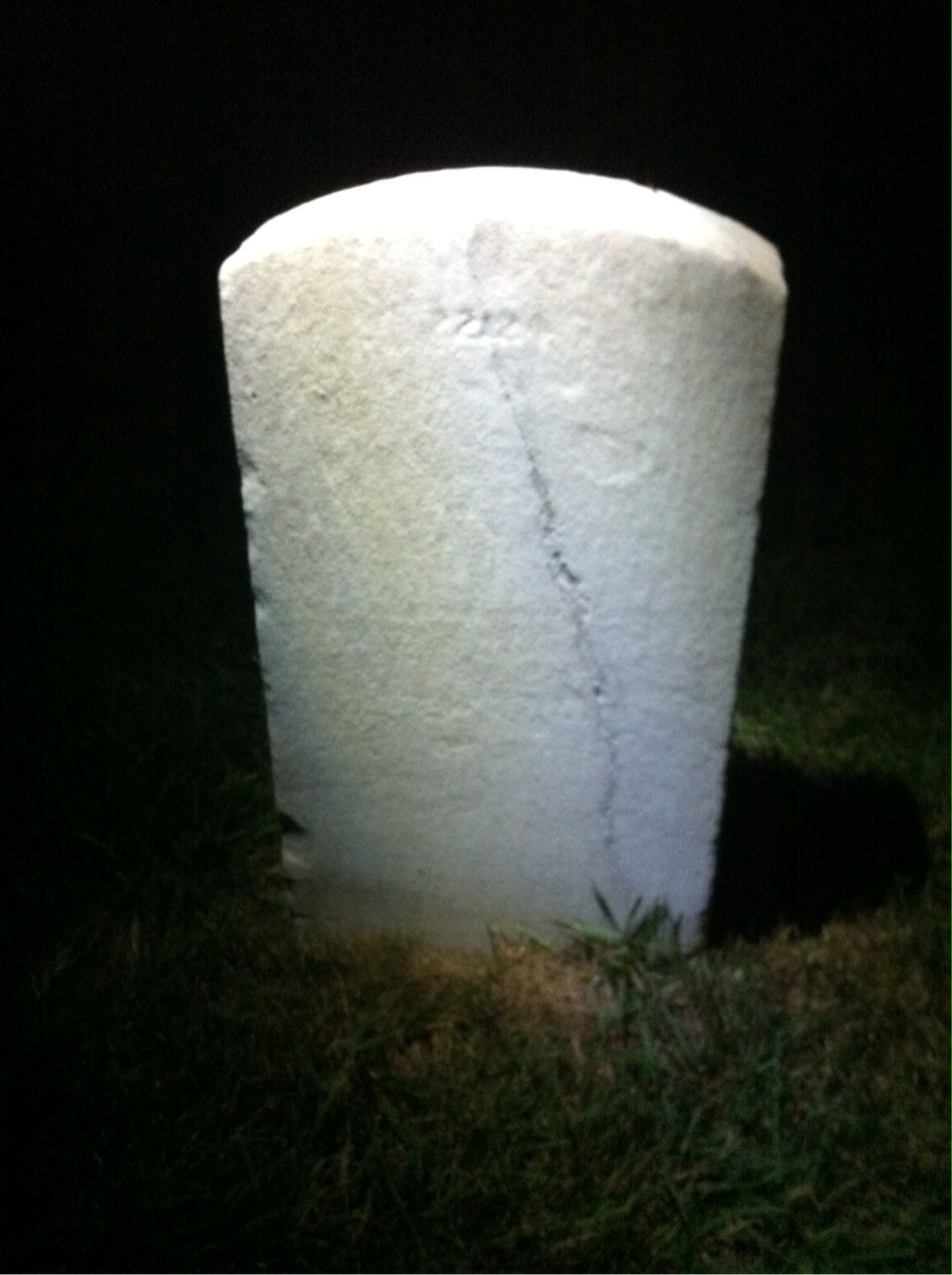 Back of headstone — Richard Contee