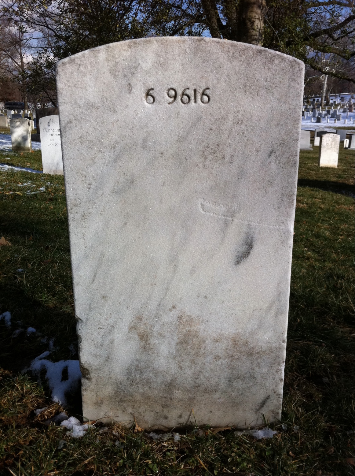 Back of headstone — Henry Corcoran