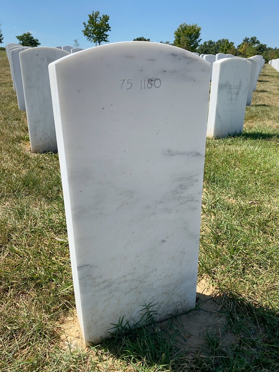 Back of headstone — Harlen Armstrong