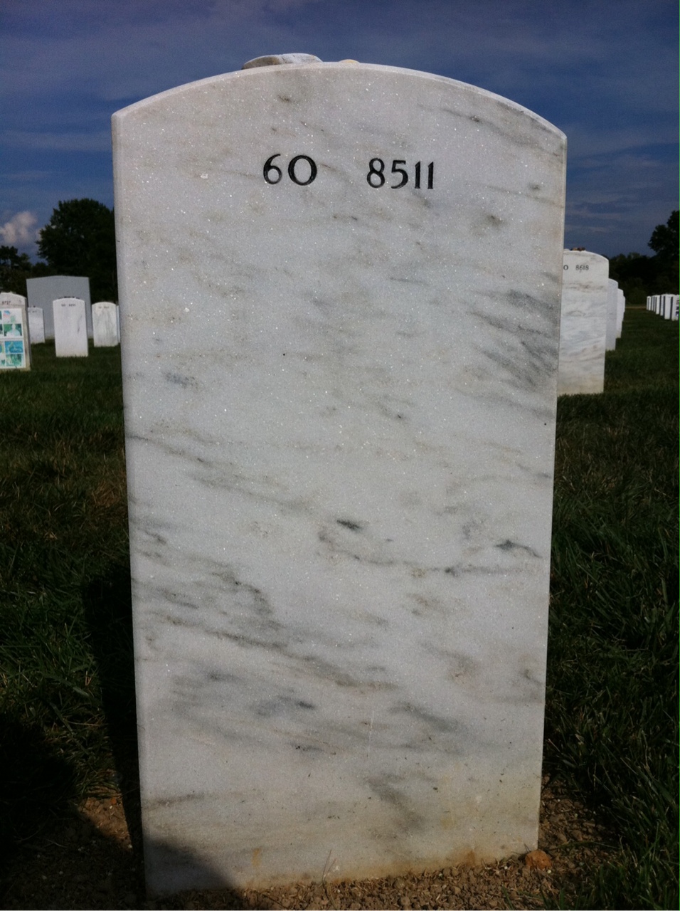 Back of headstone — Andrew Daul