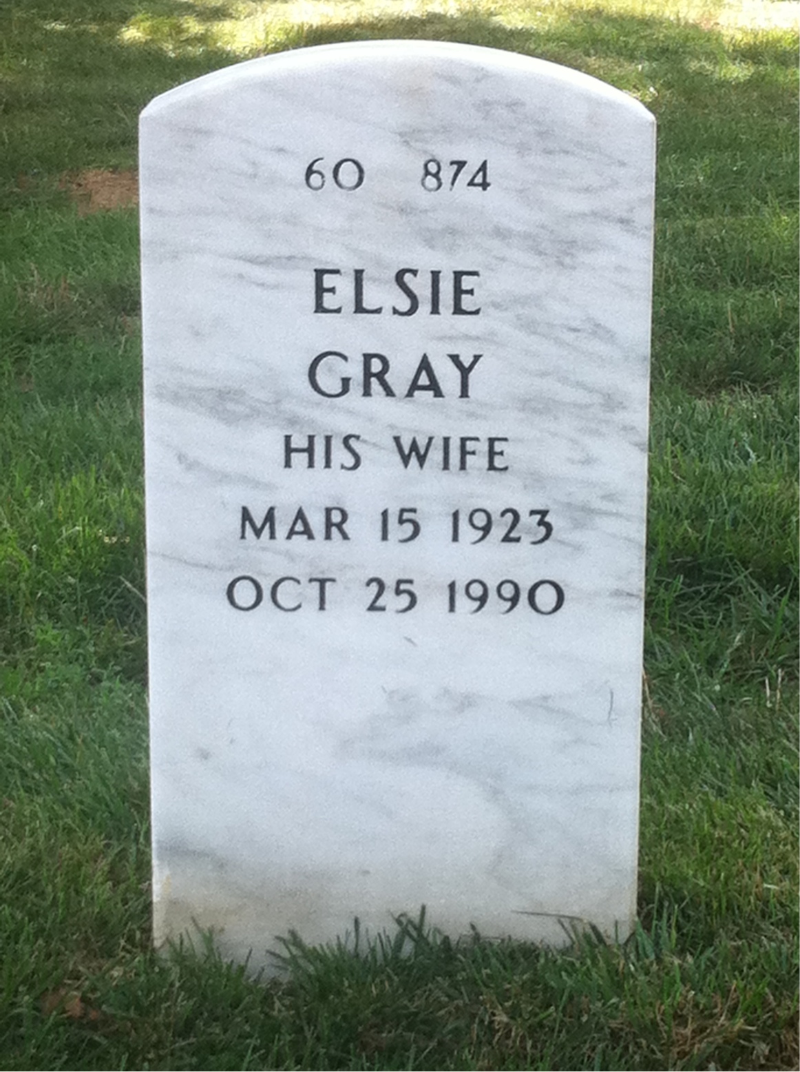 Back of headstone — Felix Sorrentino