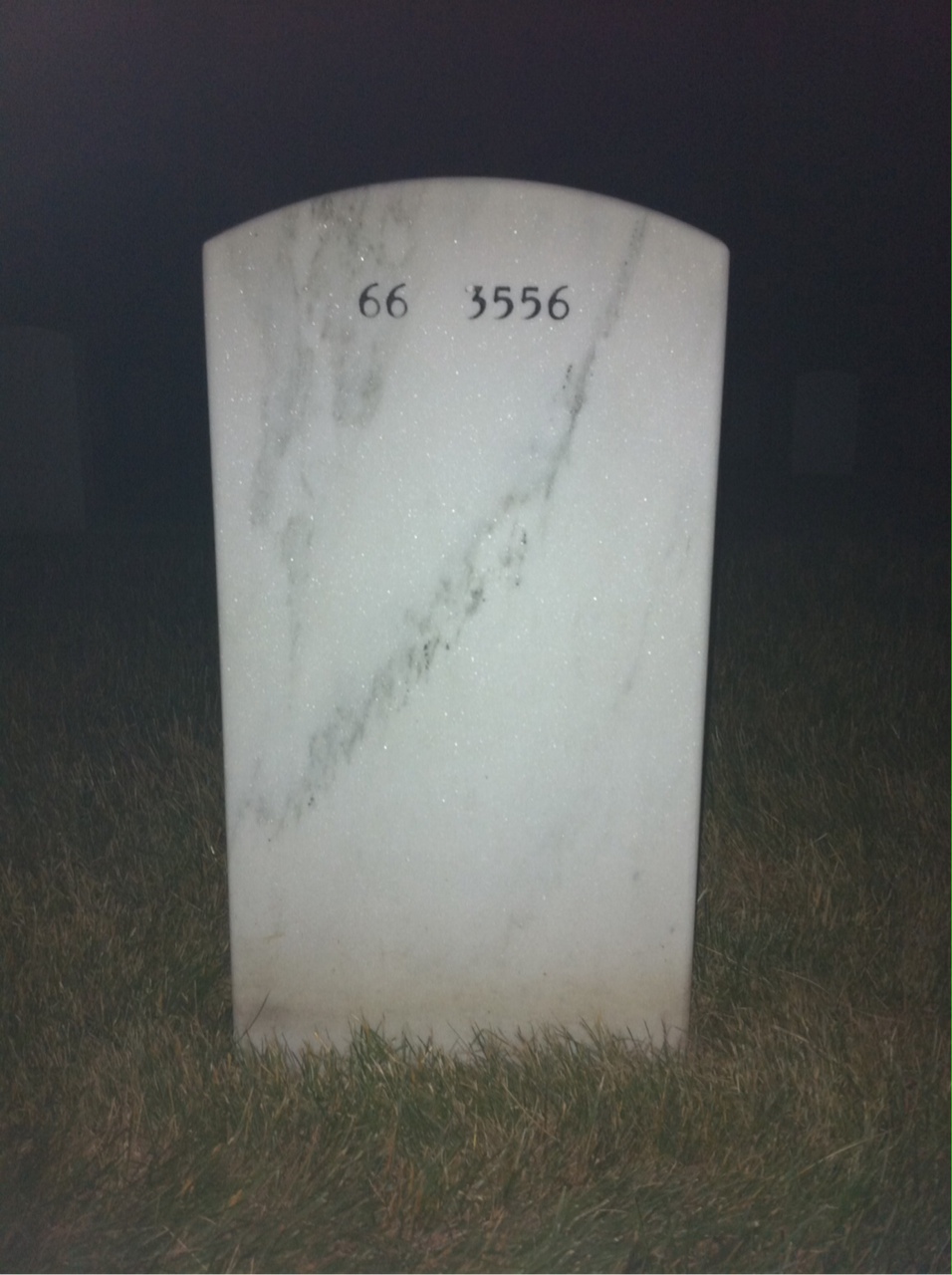 Back of headstone — Terry Payne