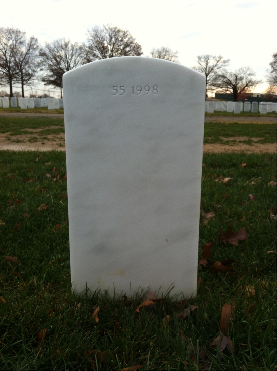 Back of headstone — Charles Murray