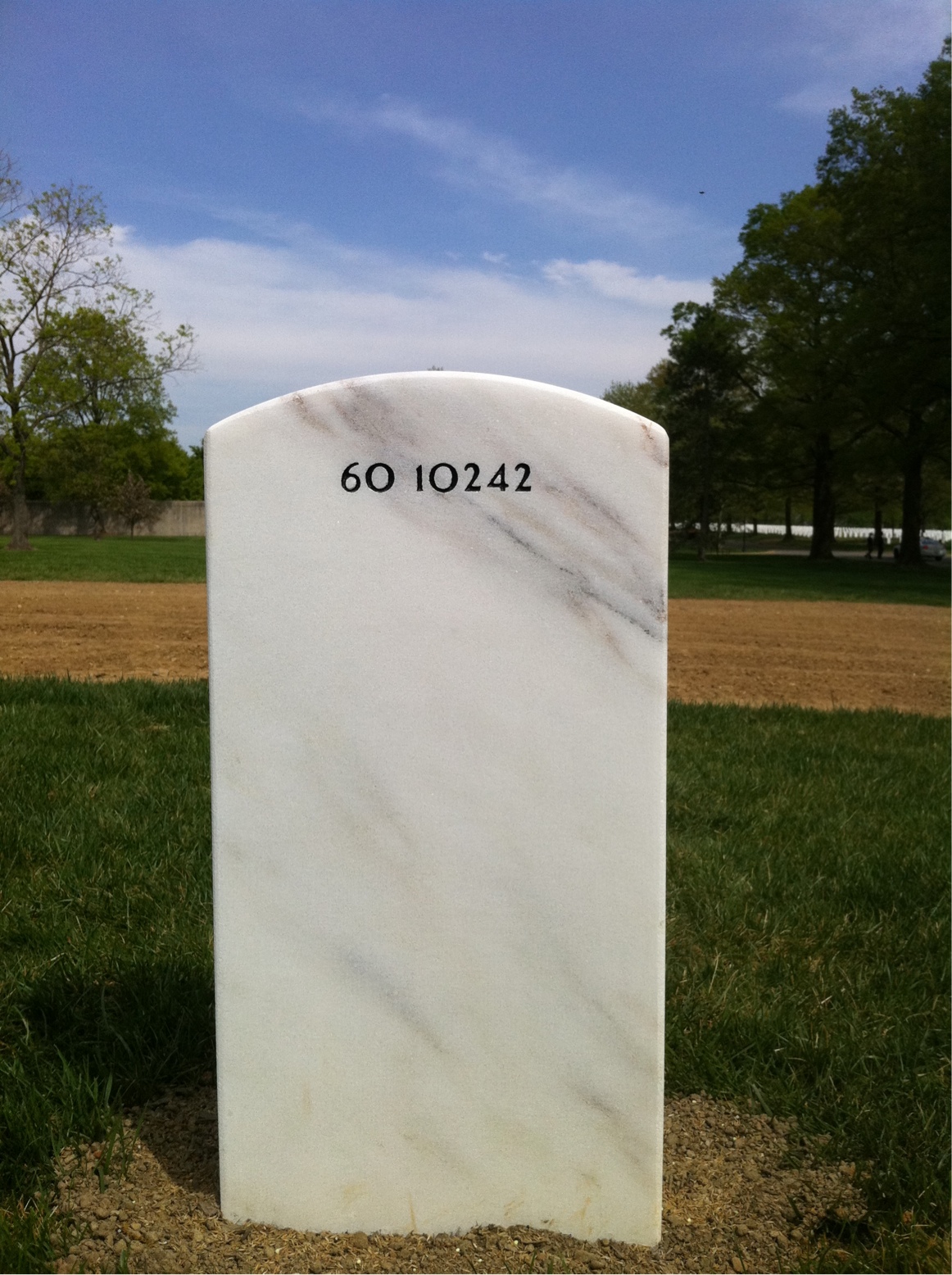 Back of headstone — Michael David Bruzgis