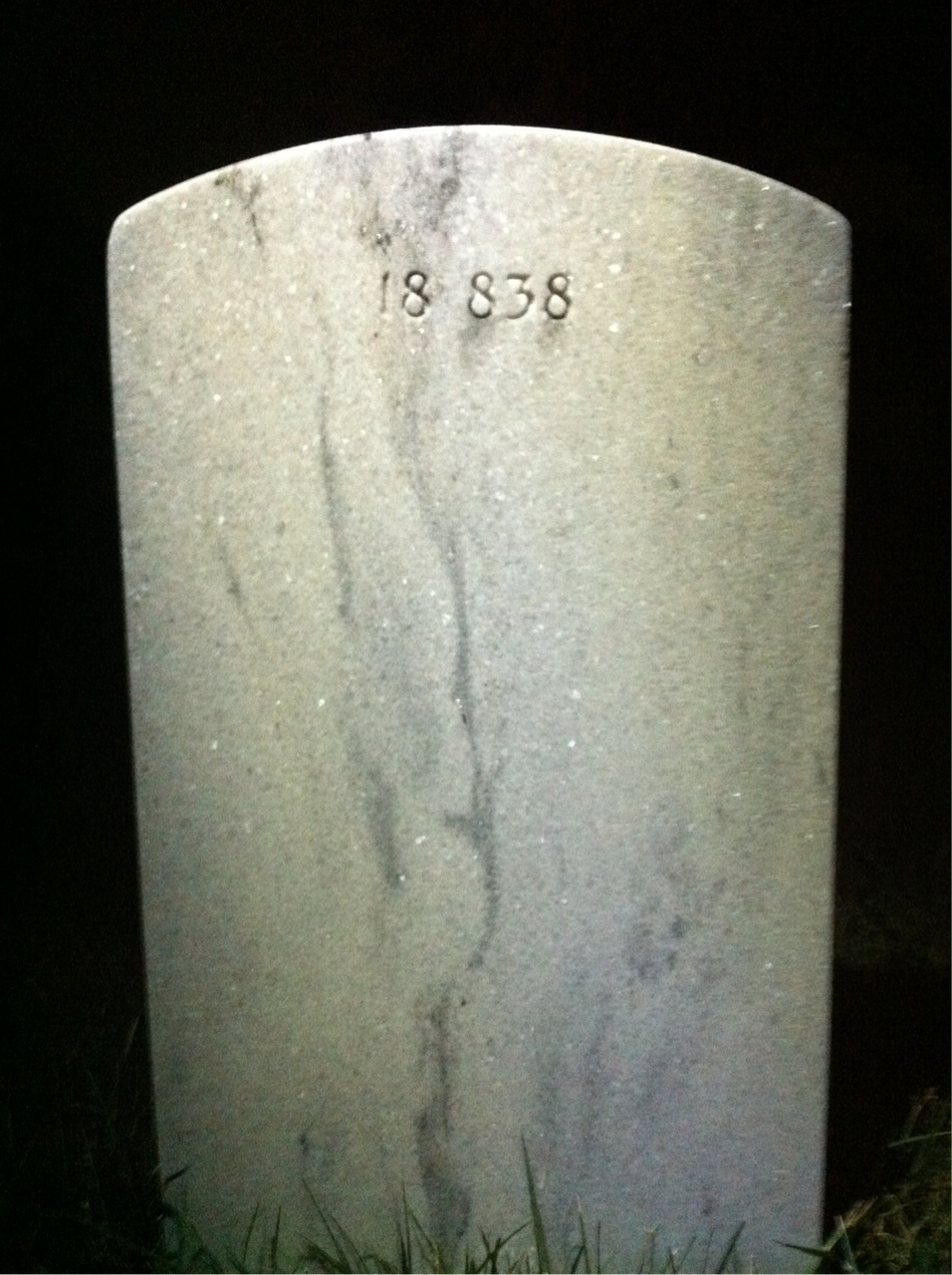Back of headstone — Lloyd Baldwin