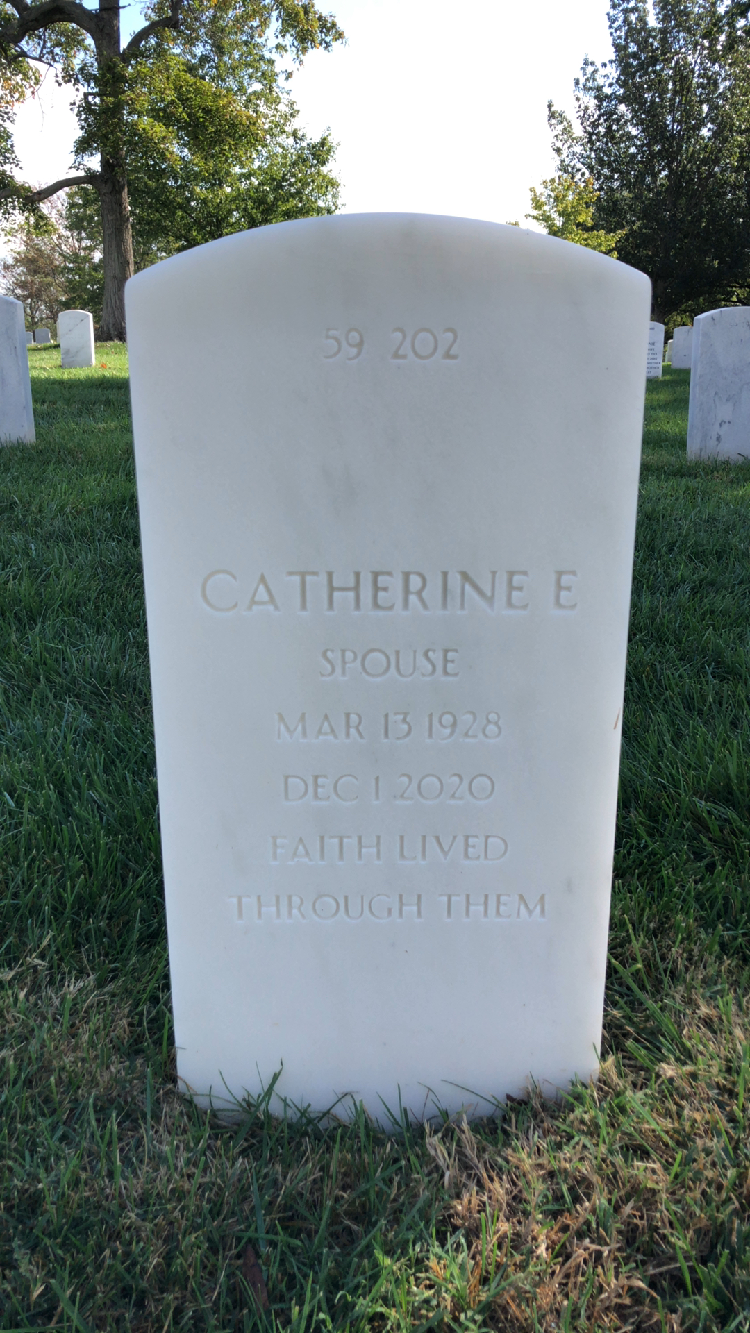 Back of headstone — John Mikuluk