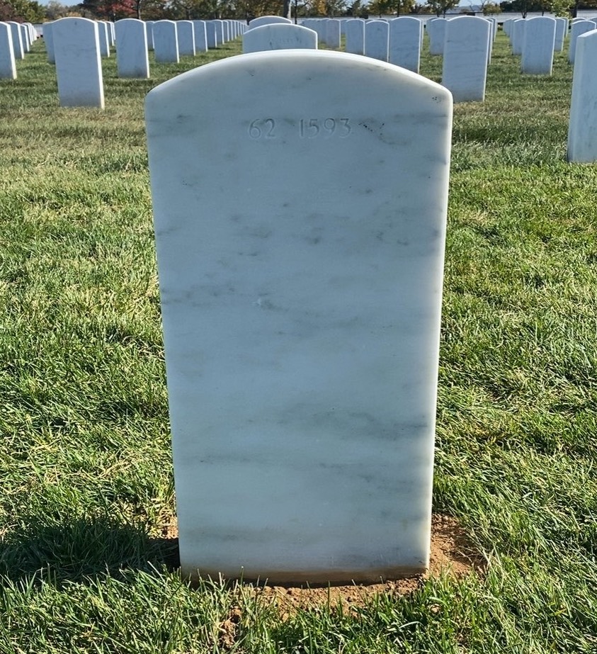 Back of headstone — Dennis Murphy