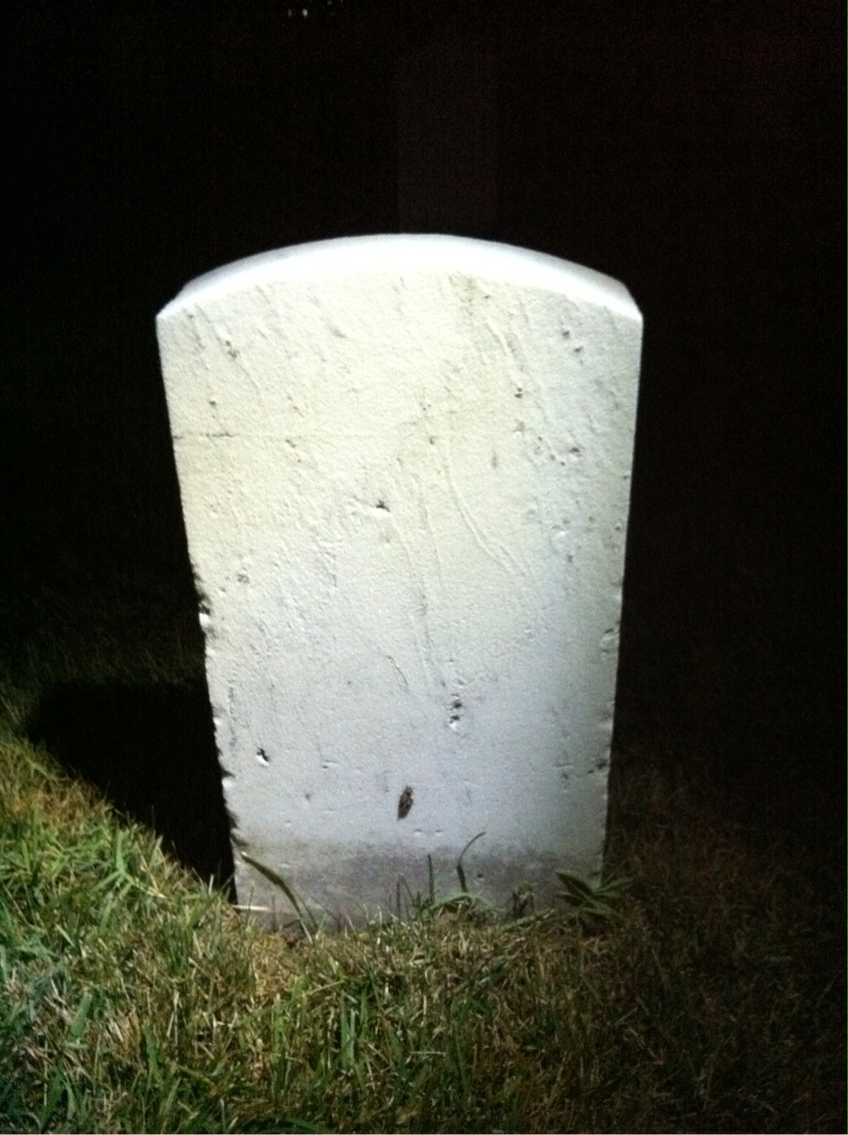 Back of headstone — George Mckenzie