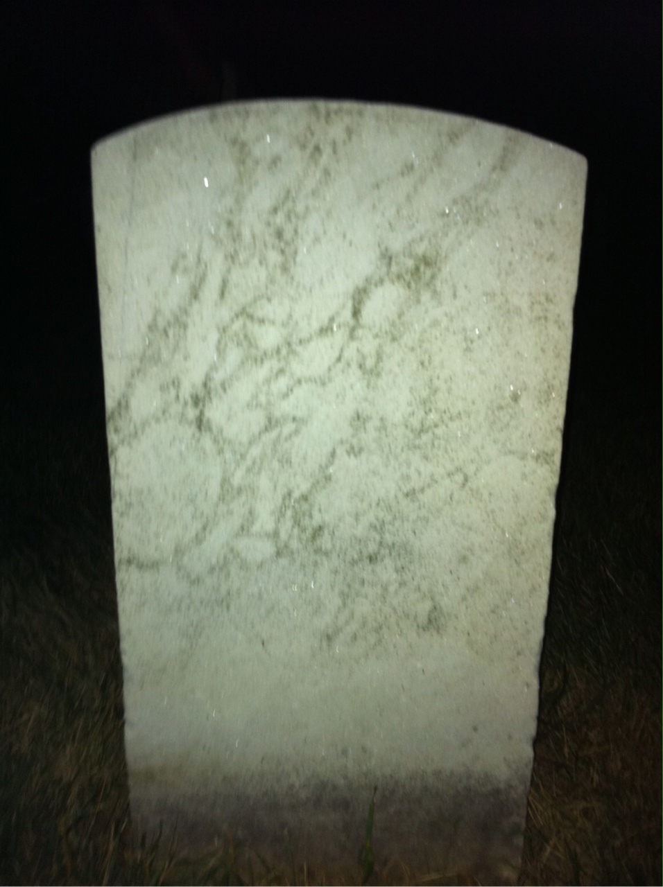 Back of headstone — Jeremiah Armstrong