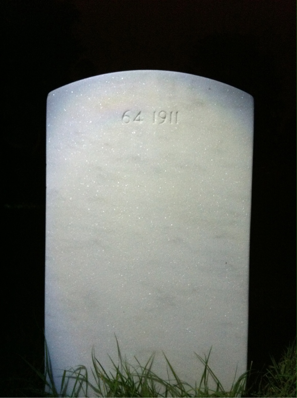Back of headstone — John Murray