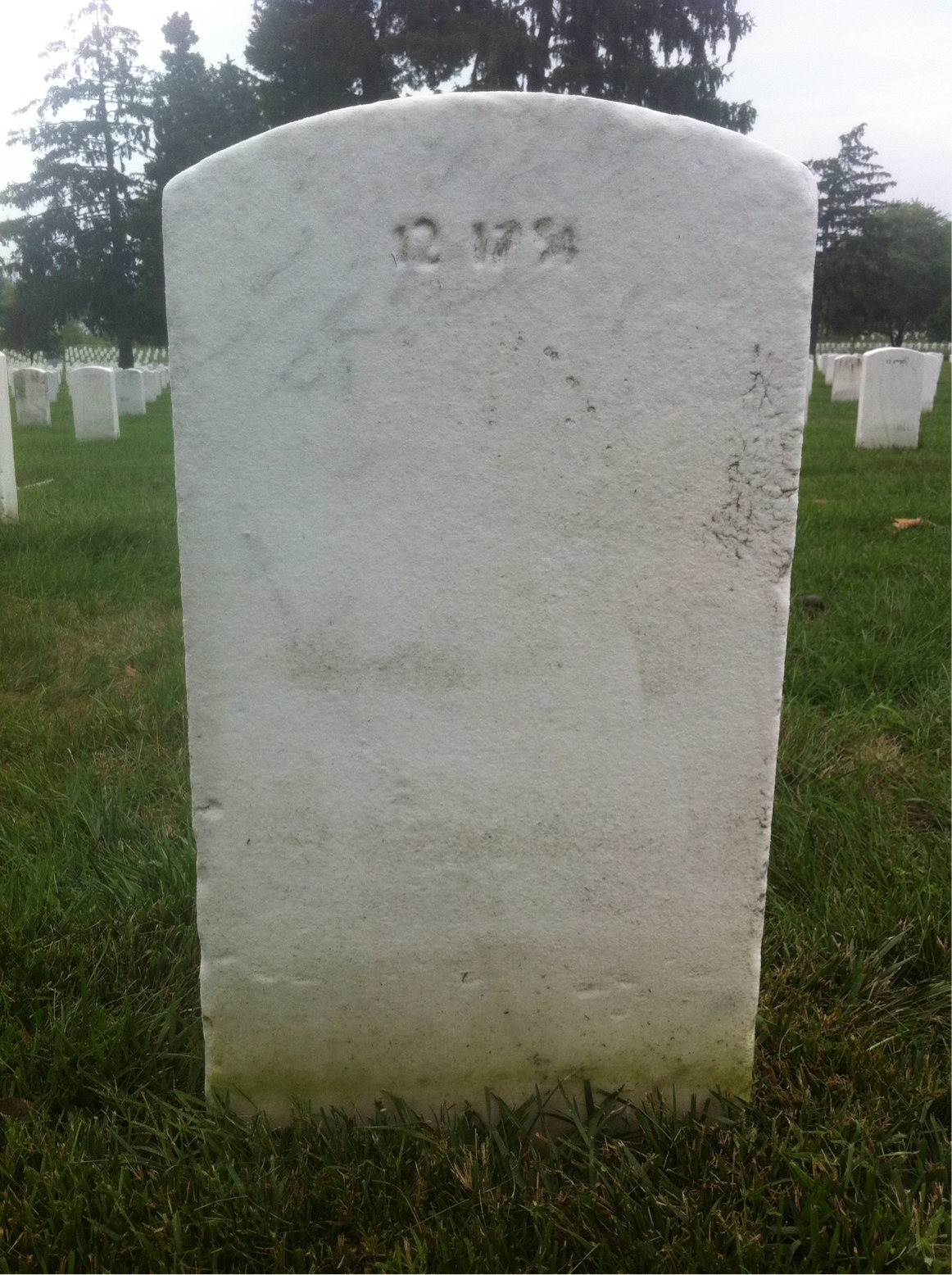 Back of headstone — William R Smith