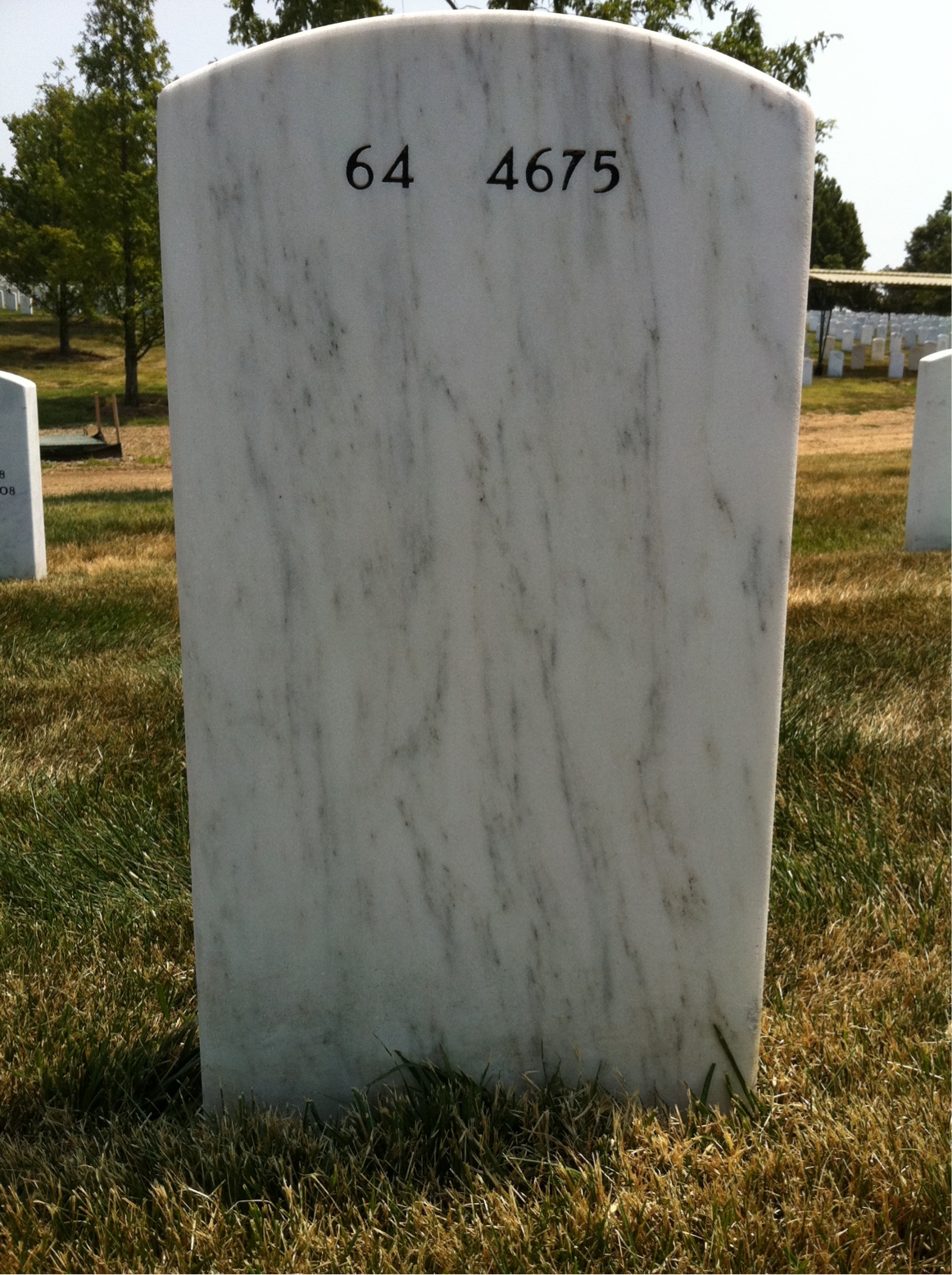 Back of headstone — John Wilson