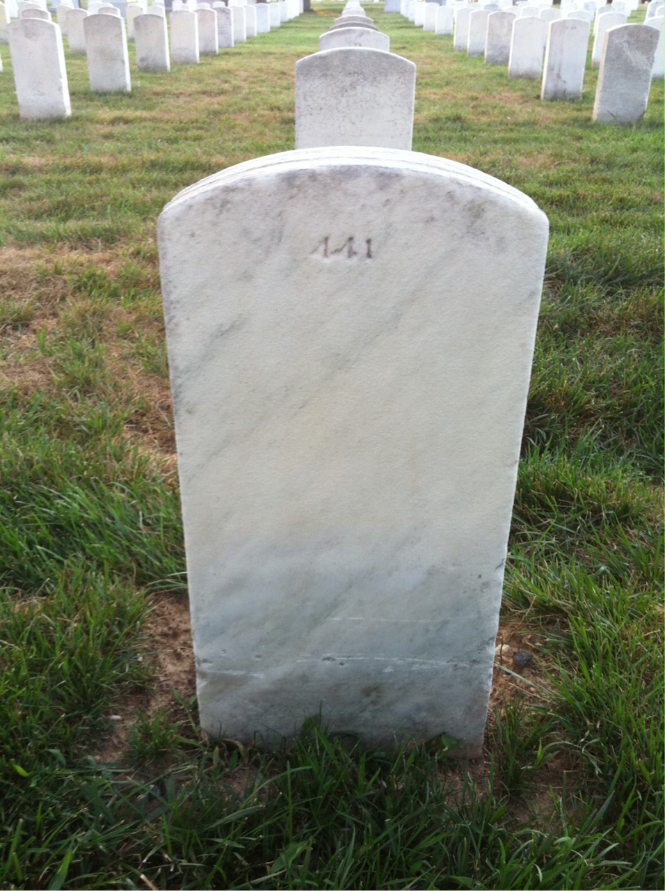 Back of headstone — Infant Aliff