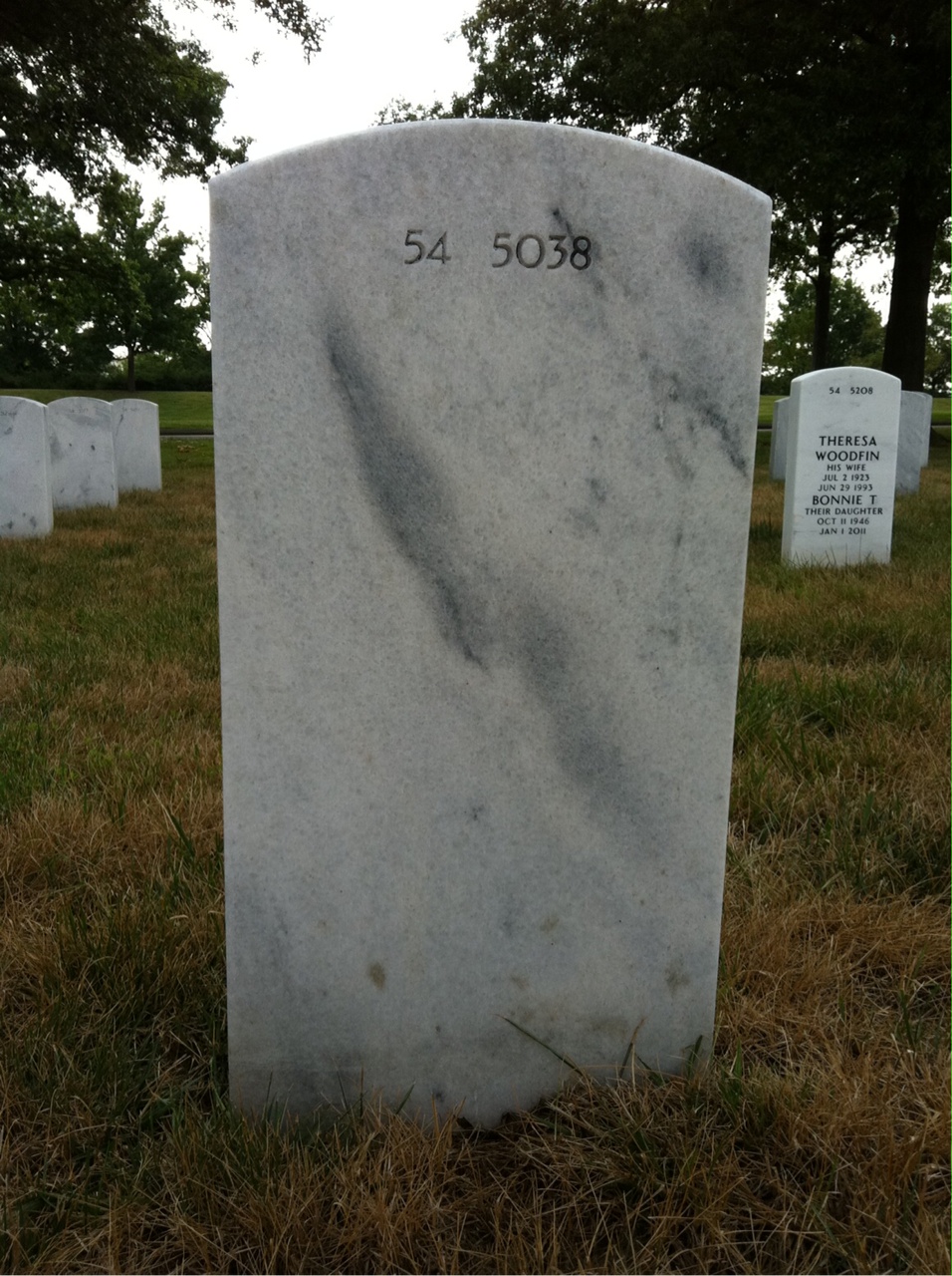 Back of headstone — Harry Atherholt