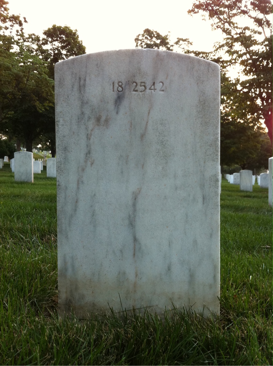 Back of headstone — Walter Akley