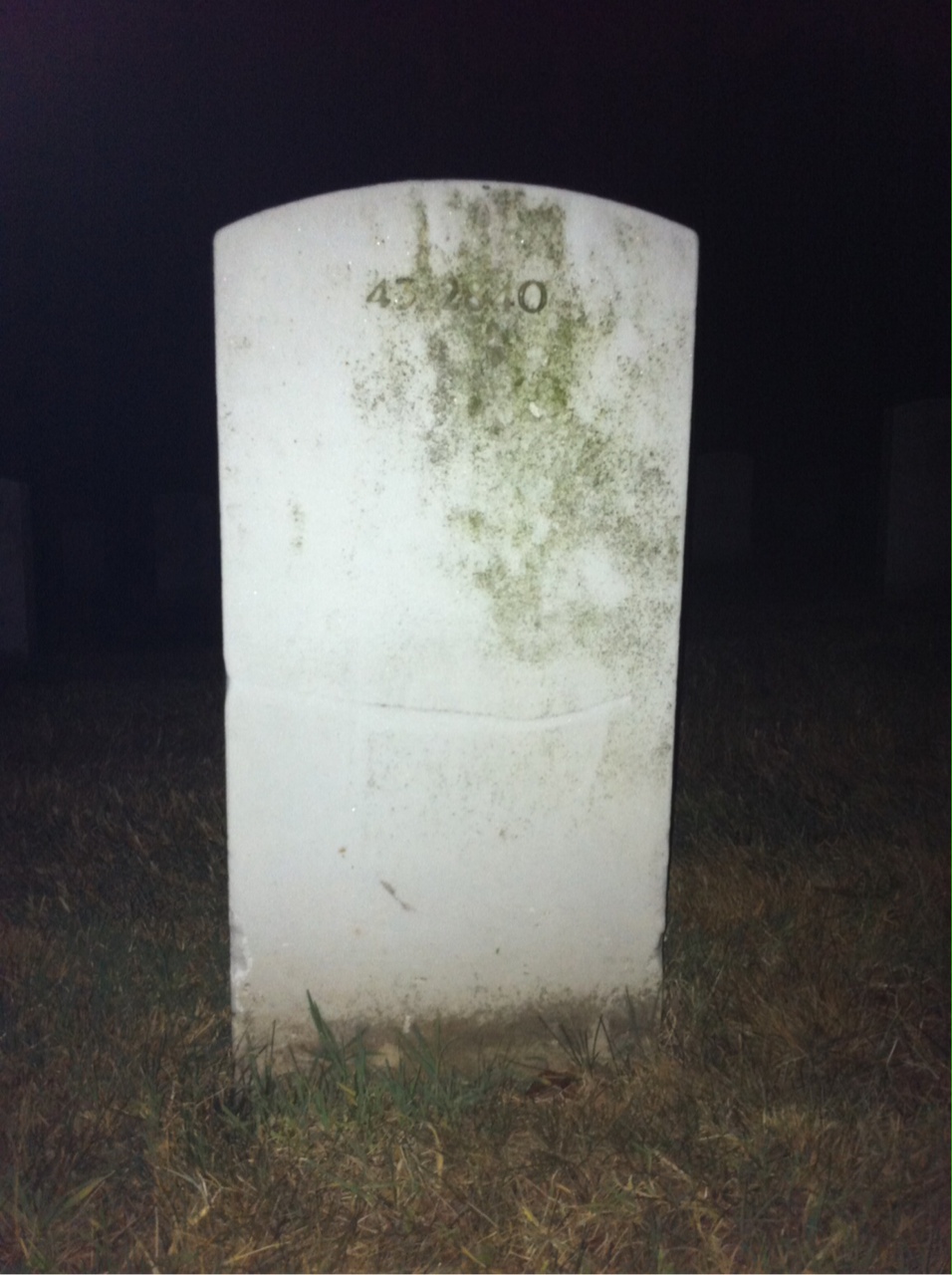 Back of headstone — Annie Andrews