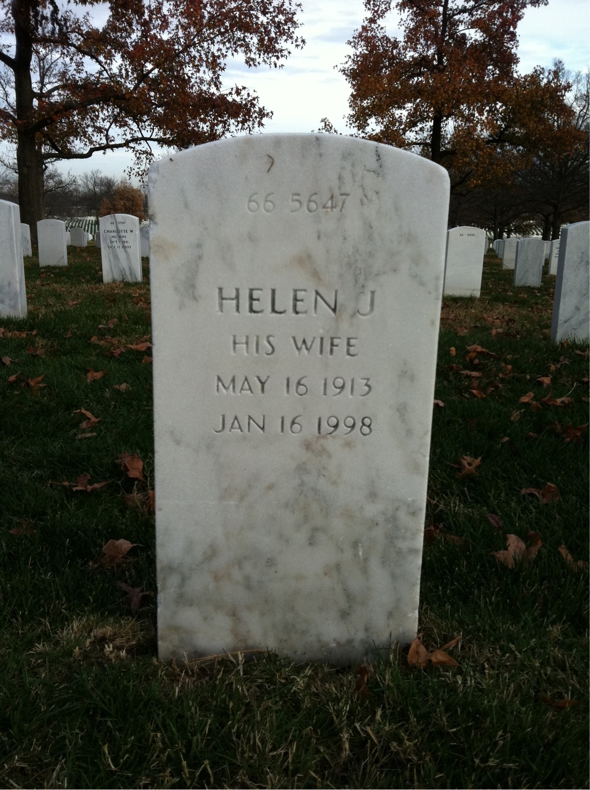 Back of headstone — Evan Mcnear