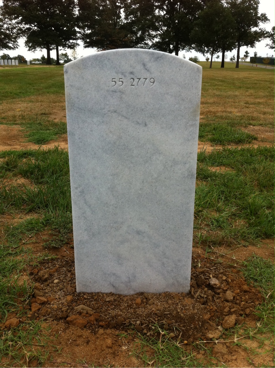 Back of headstone — Richard Russell Christianson