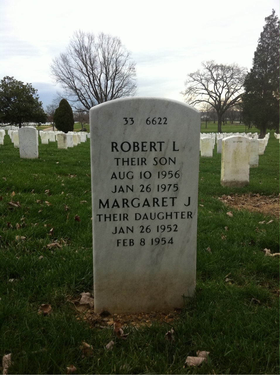 Back of headstone — Jack Harman