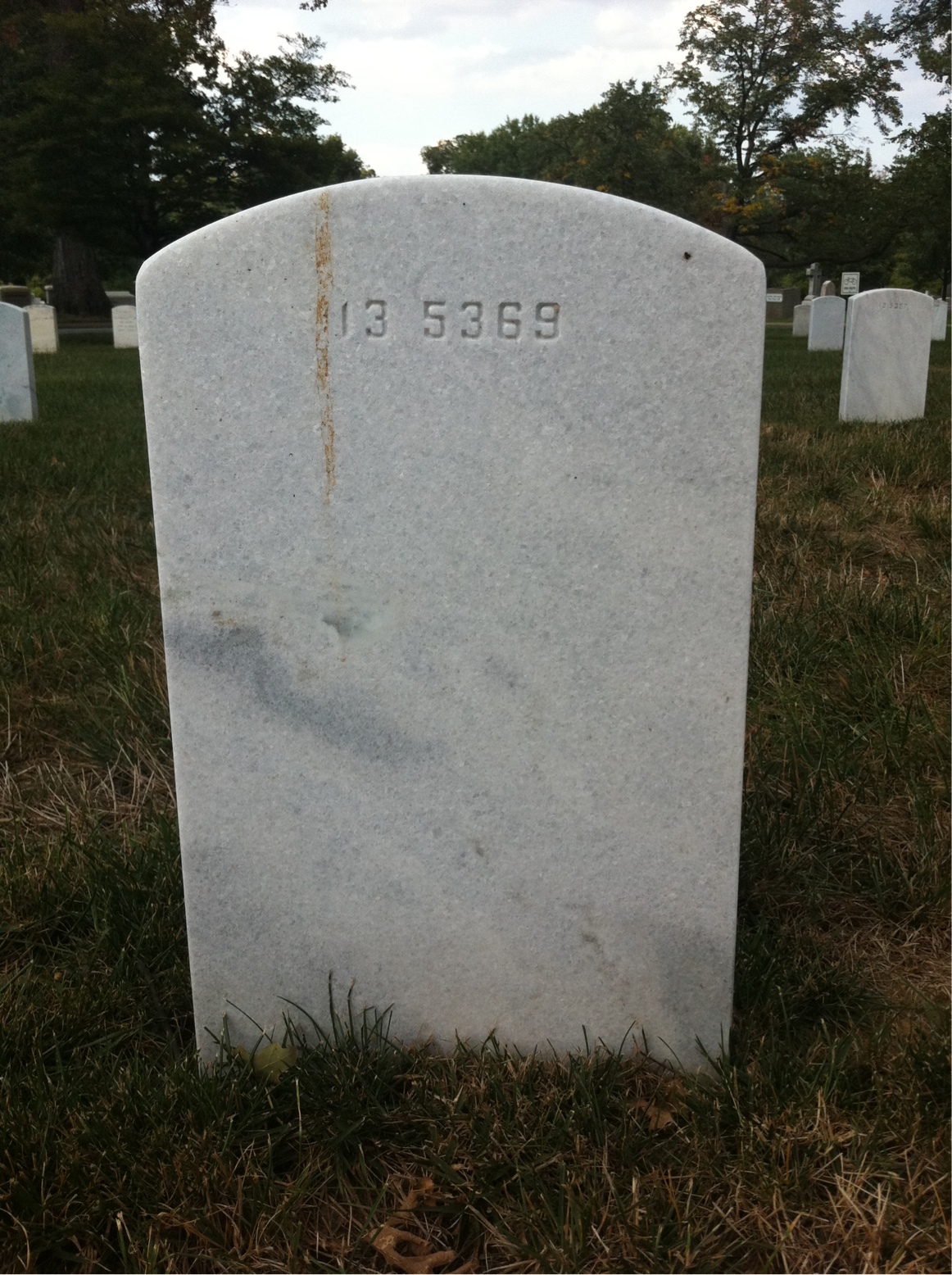 Back of headstone — Charles Bachelder