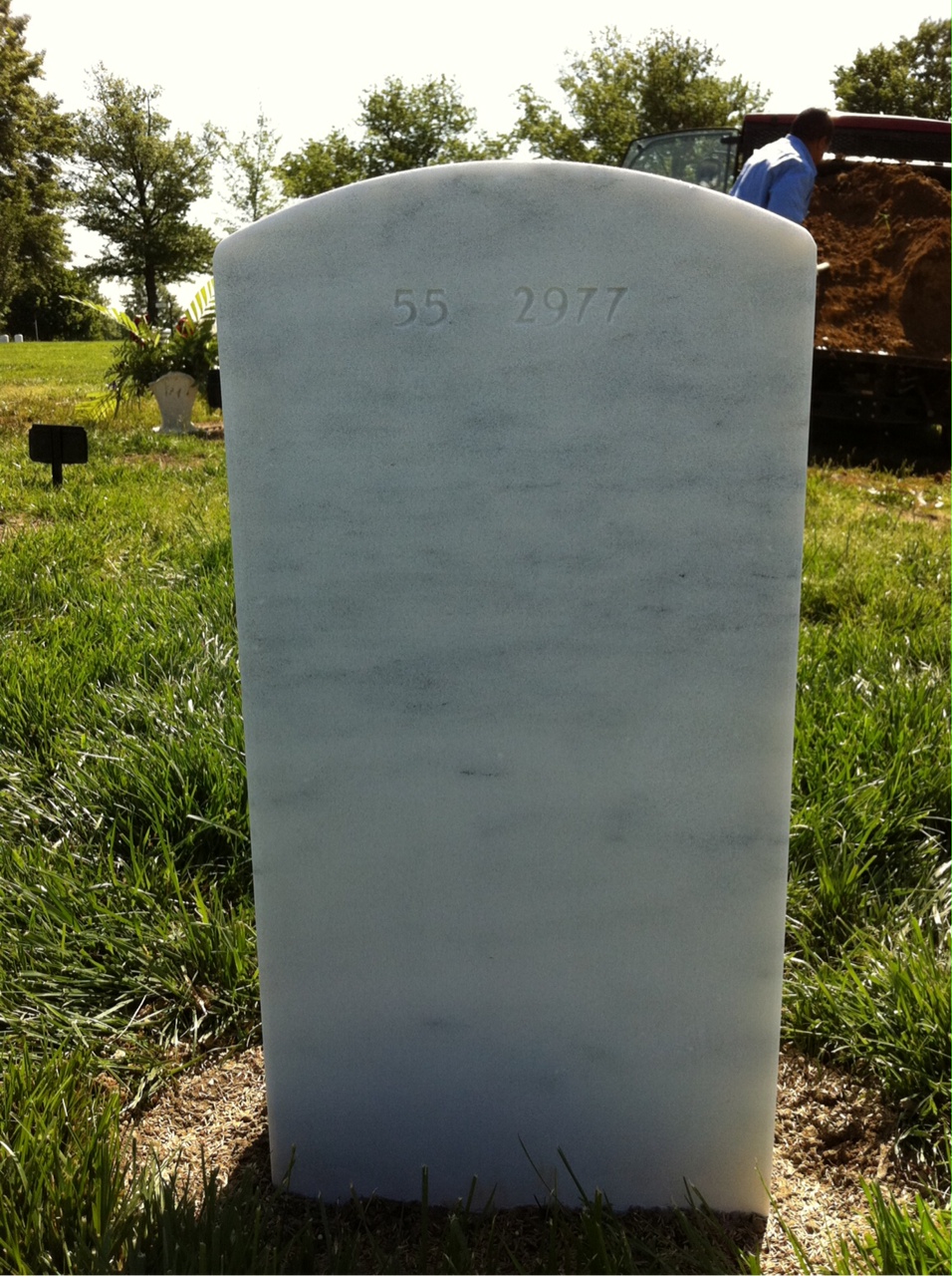 Back of headstone — Thomas Abellera