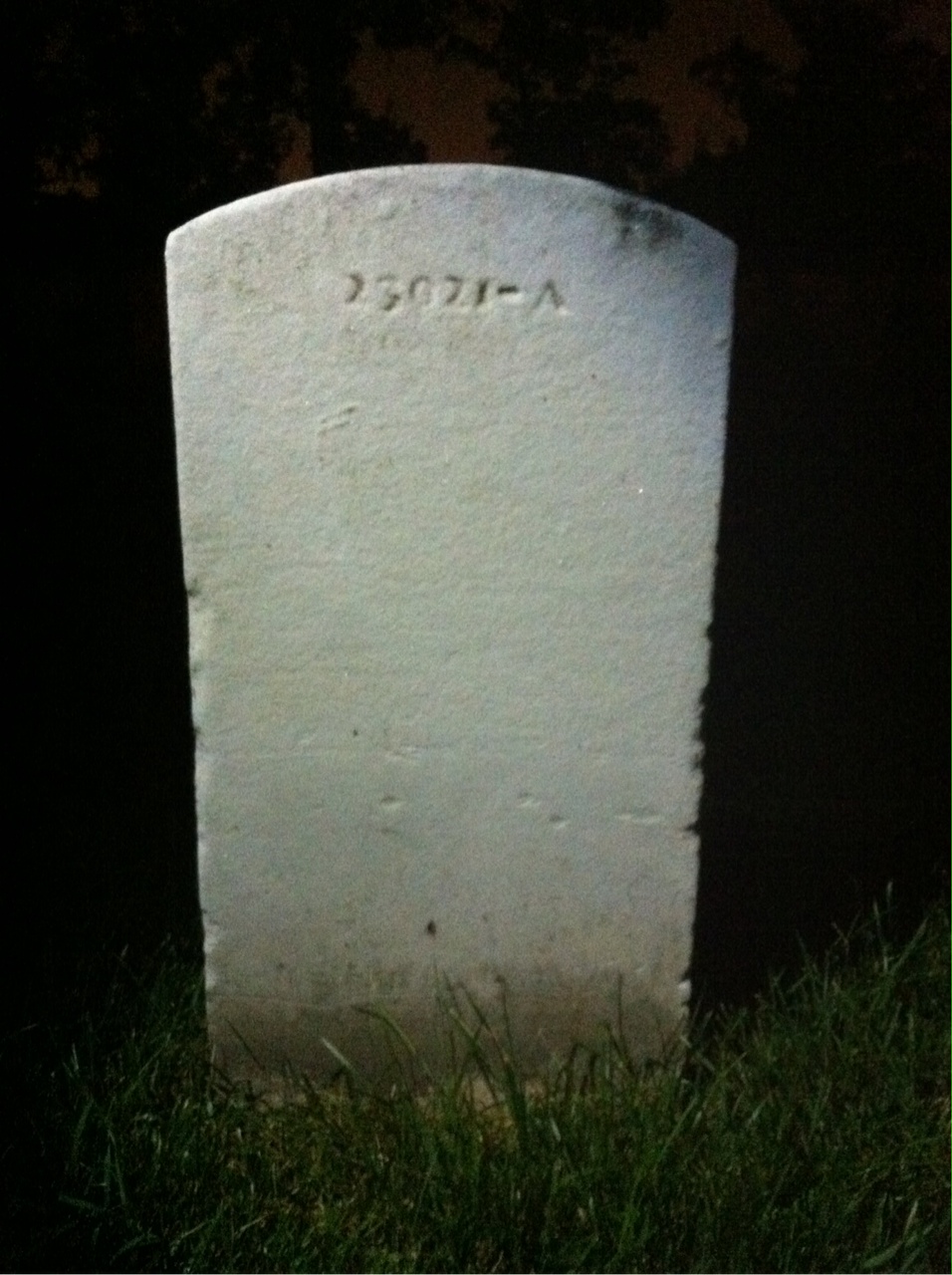 Back of headstone — Benjamin Midgette