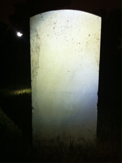 Back of headstone — Ernest Morris