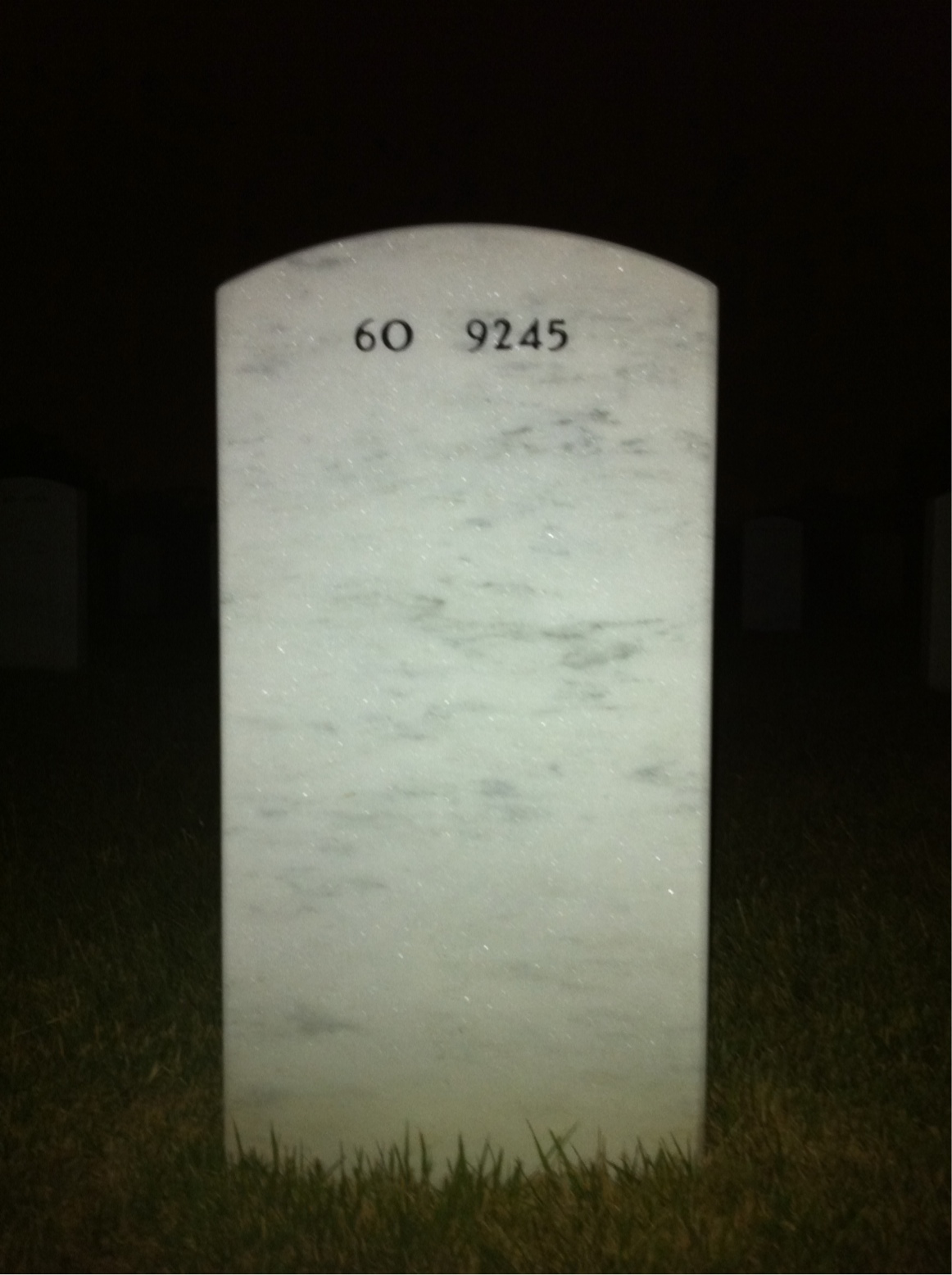 Back of headstone — James Jaross