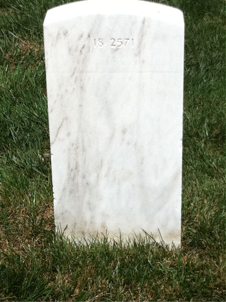 Back of headstone — Louis Murphy