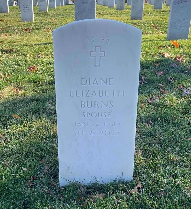 Back of headstone — Danny Burns