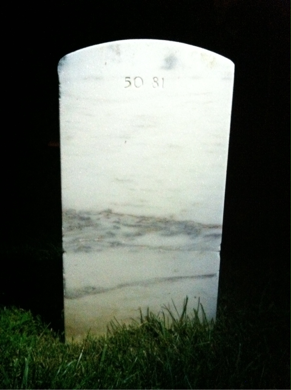 Back of headstone — Chester Morris