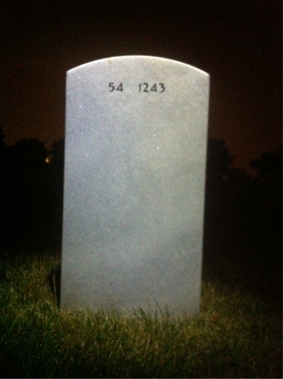 Back of headstone — Michael Majer