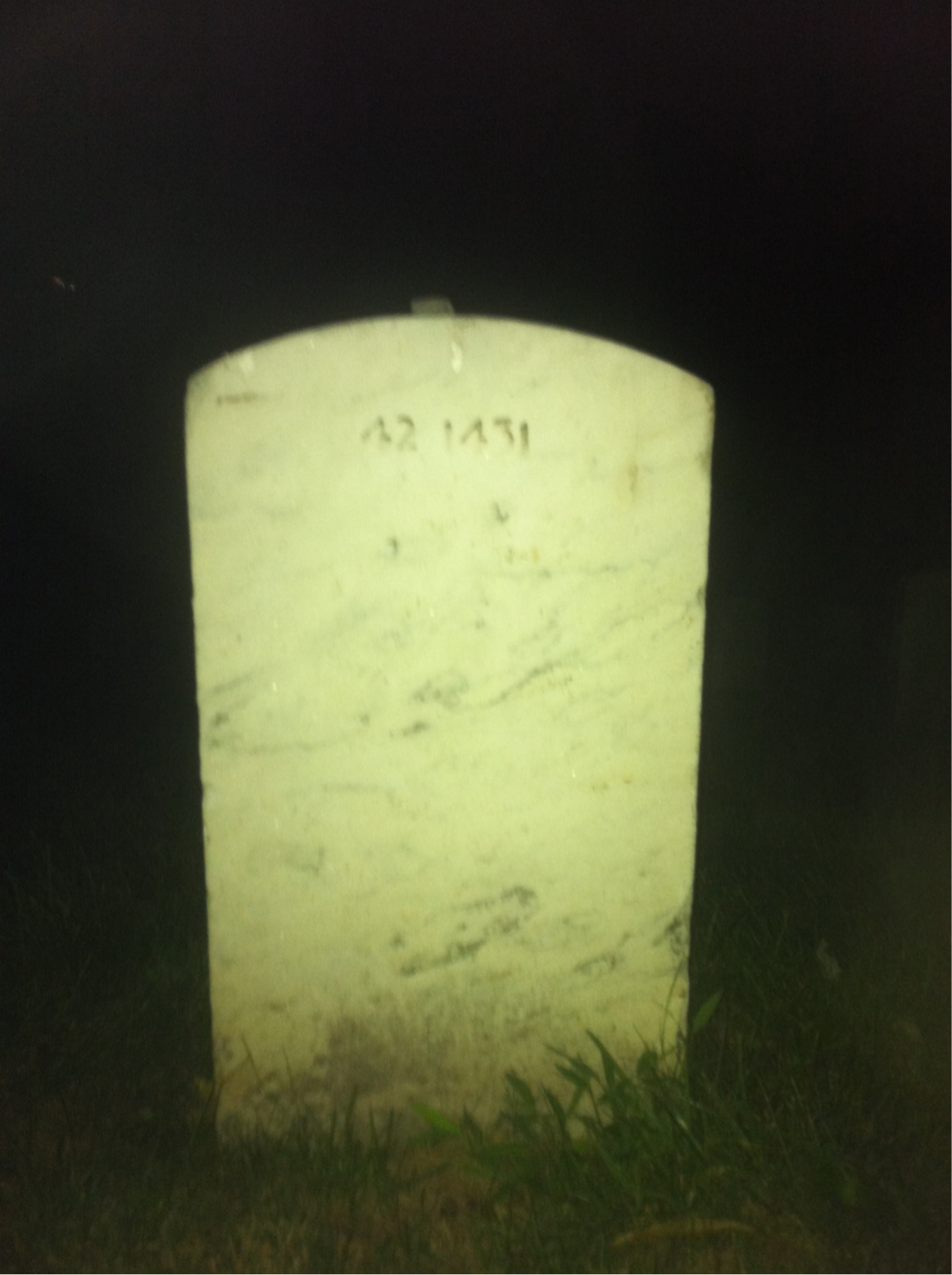 Back of headstone — Richard Conrad