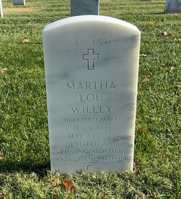 Back of headstone — Bruce T Willey