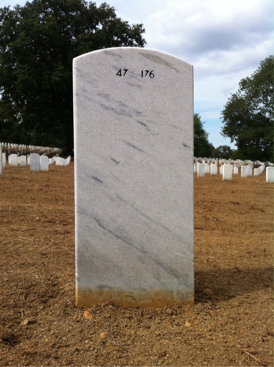 Back of headstone — Allen Knutson