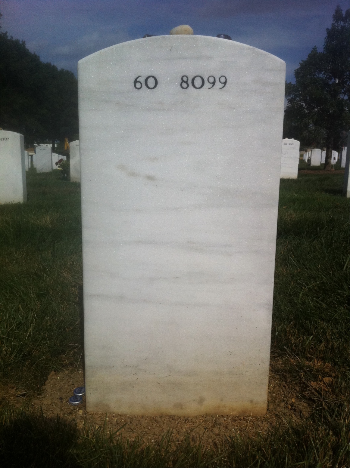 Back of headstone — Zachary Wobler