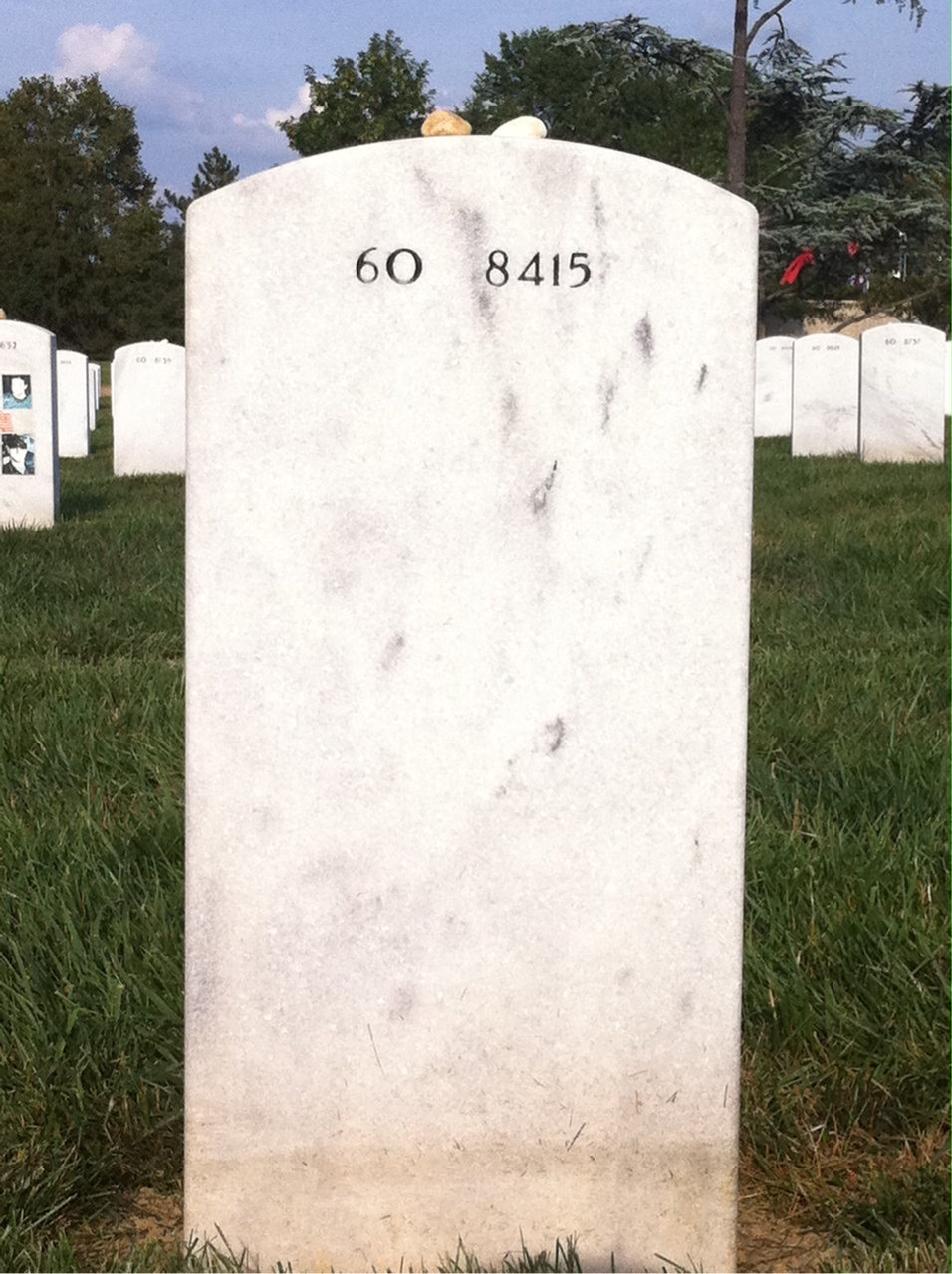 Back of headstone — Robert Drawl