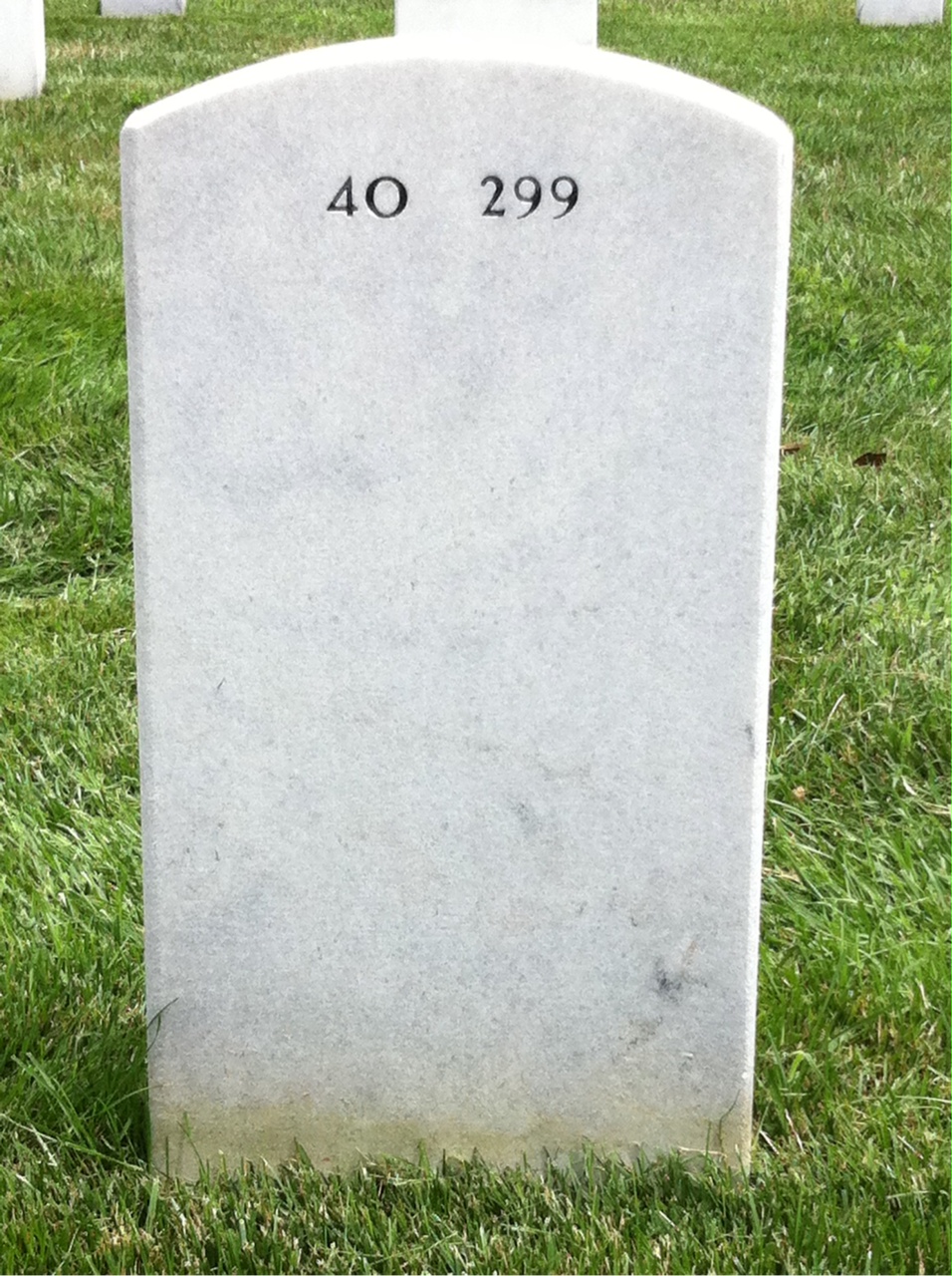 Back of headstone — Ralph Bunten