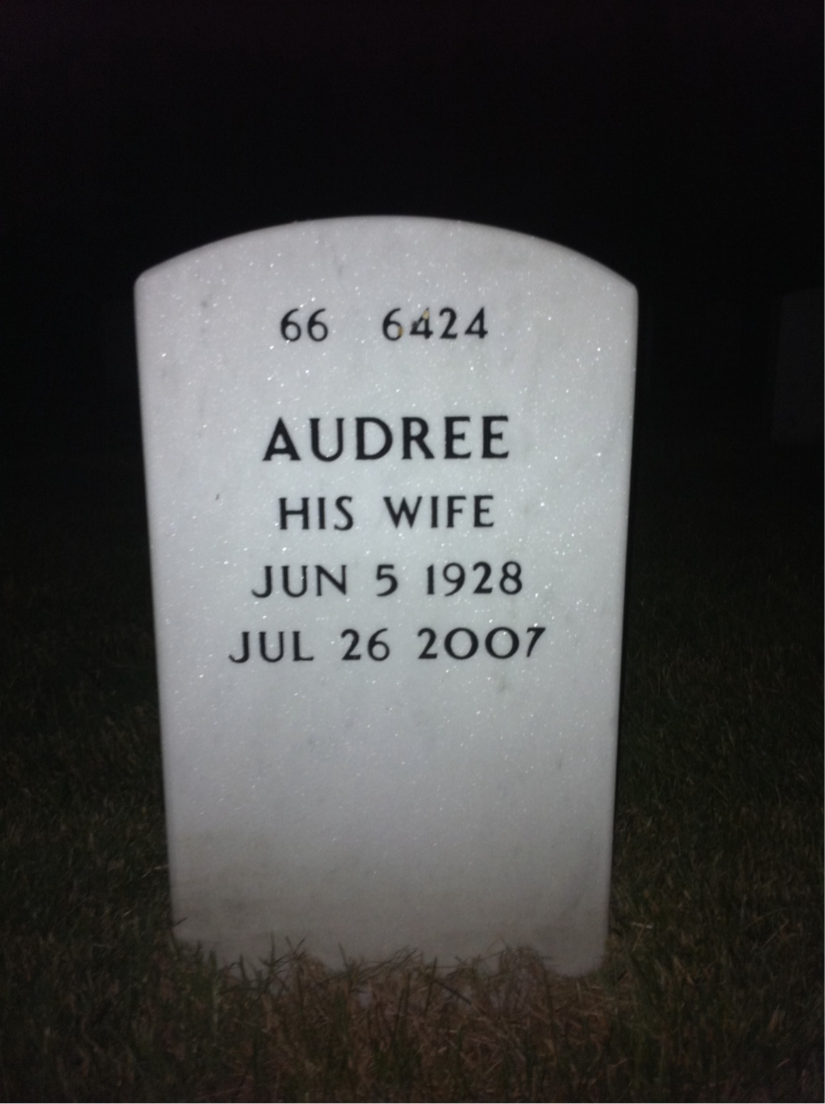 Back of headstone — Donald Ryberg